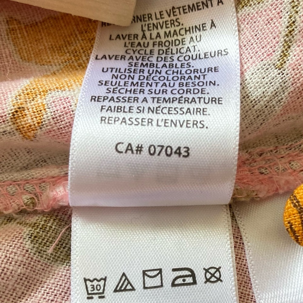 Cynthia Rowley Linen + Rayon Pink & Orange Floral Fit & Flare Mini Dress - Picture 12 of 15